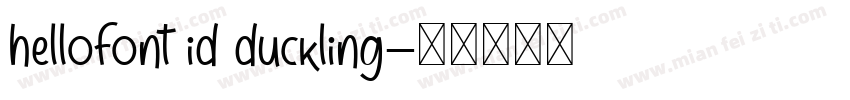 hellofont id duckling字体转换